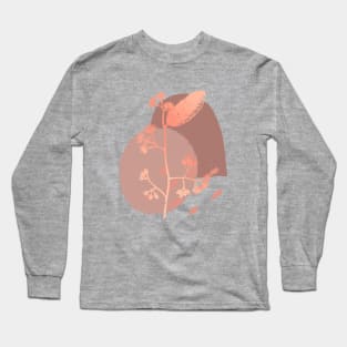 Modern Abstract Flora In Earth Tones 1 Long Sleeve T-Shirt